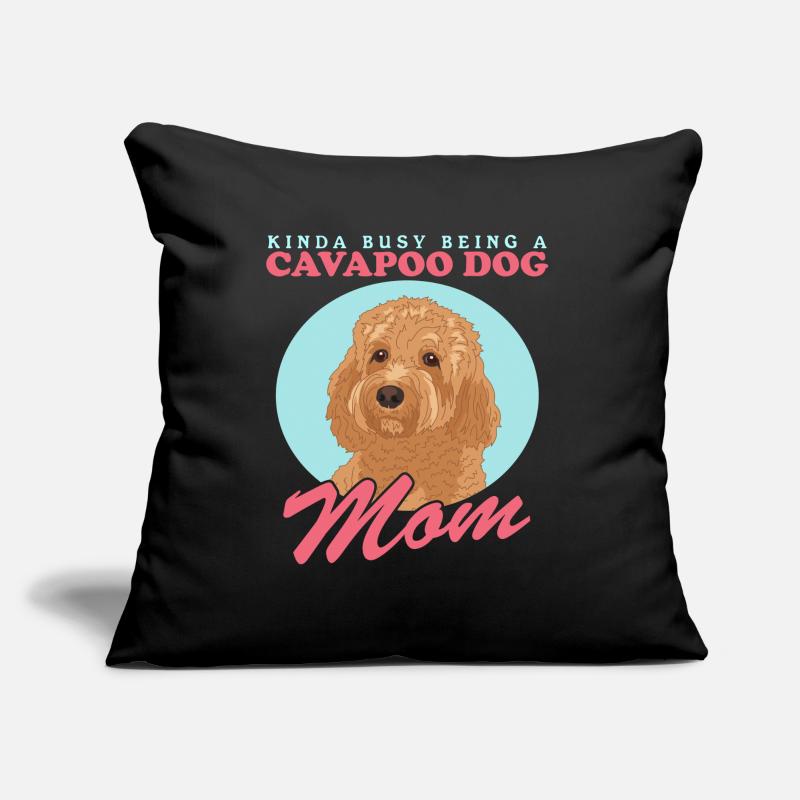 Cavapoo Mom Hund Cavoodle Hundebesitzer Geschenk Sofakissen mit Füllung 45 x 45 cm