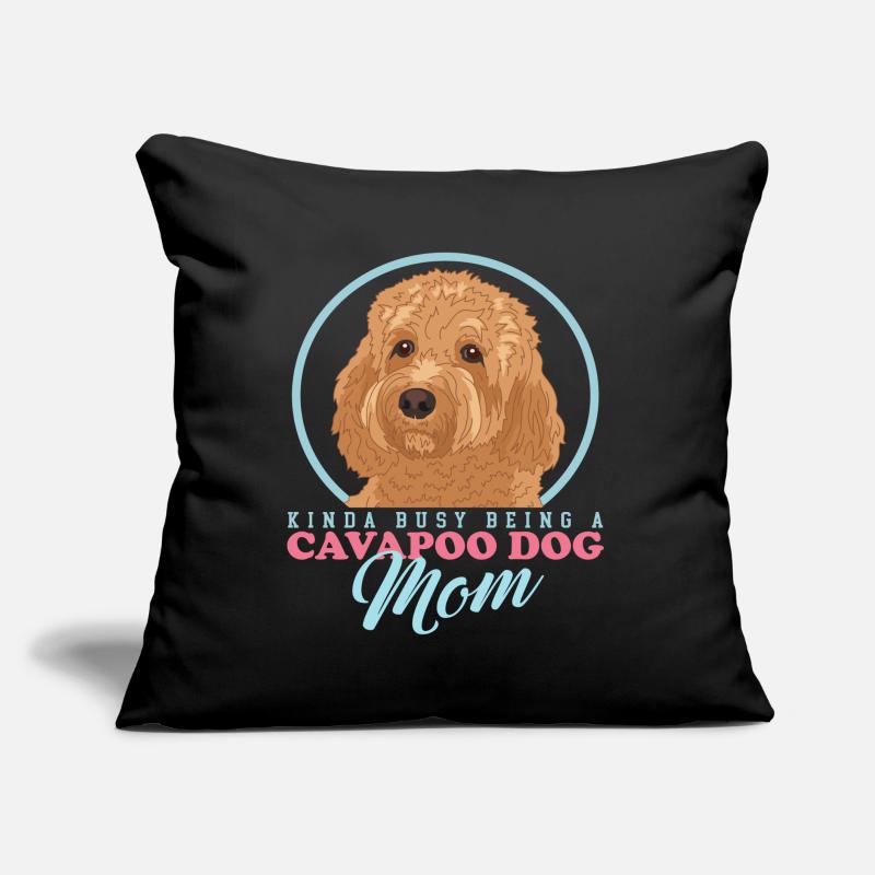 Cavapoo Mom Hund Hundebesitzer Cavoodle Geschenk Sofakissen mit Füllung 45 x 45 cm