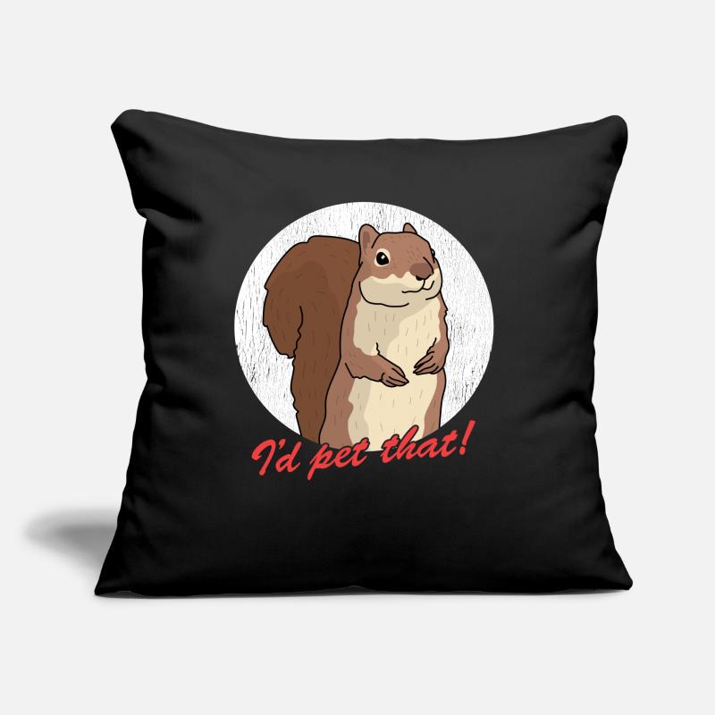 Süßes Eichhörnchen Hörnchen Grauhörnchen Geschenk Sofakissen mit Füllung 45 x 45 cm