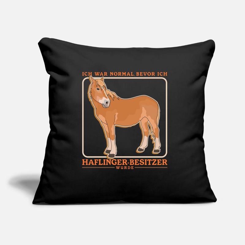 Haflinger Pferde Pferdebesitzer Haffi Geschenk Sofakissen mit Füllung 45 x 45 cm