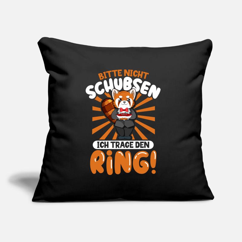 Bitte nicht schubsen - ich trage den Ring Sofakissen mit Füllung 45 x 45 cm