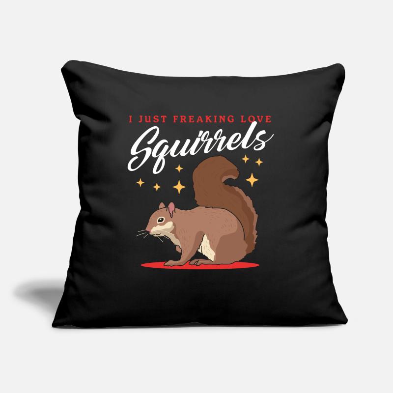 Cute Squirrel Squirrel Grey Squirrel Gift Sofa pillow with filling 45cm x 45cm