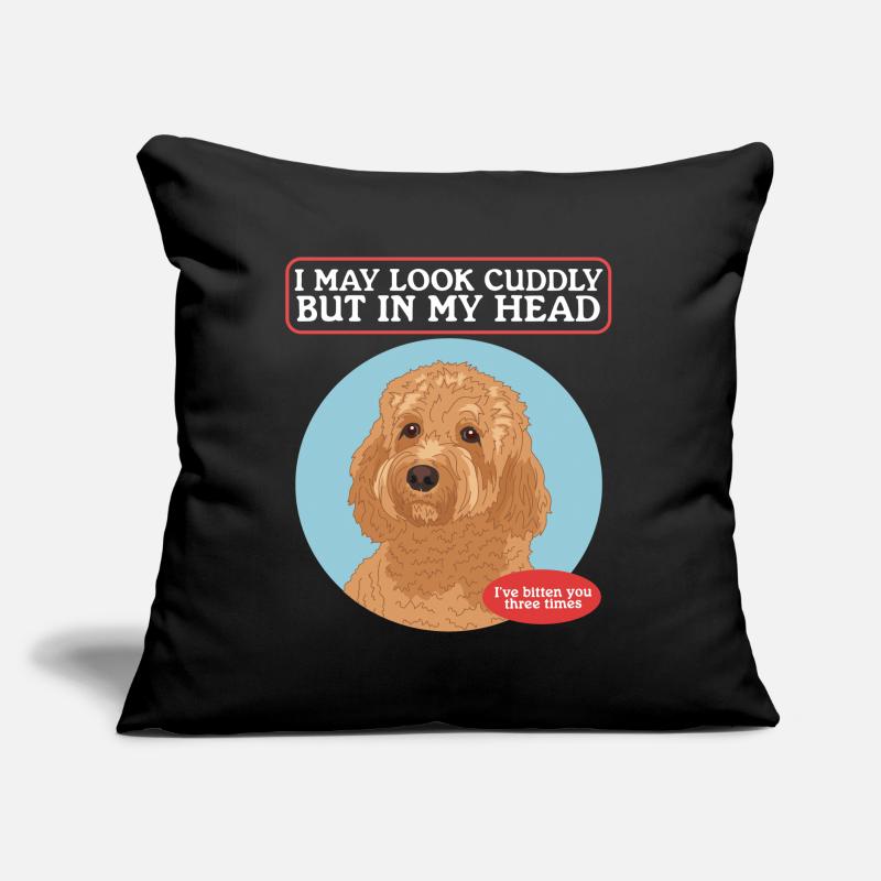 Chien Cavapoo | Cadeau du propriétaire de chien Cavoodle Coussin et housse de 45 x 45 cm