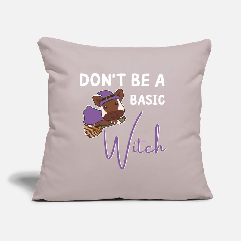 Okapi Halloween Hexen don't be a basic witch Sofakissen mit Füllung 45 x 45 cm