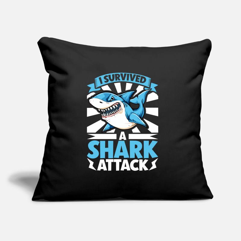 Shark attack Sofa pillow with filling 45cm x 45cm