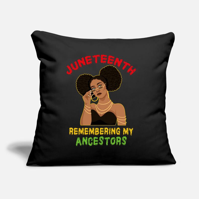 Juneteenth 1865 Remembering My Ancestors Sofa pillow with filling 45cm x 45cm