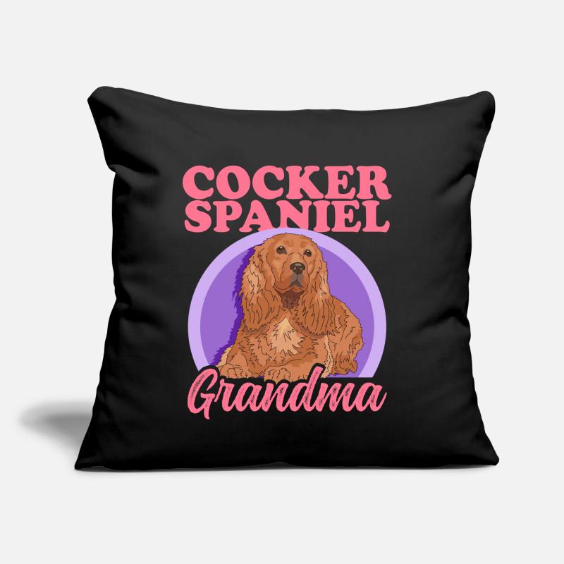 Cocker Spaniel Granny Dogs Cocker Spaniel Gift Sofa pillow with filling 45cm x 45cm
