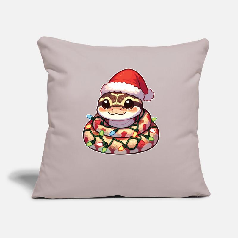 Santa Hat Christmas Fairy Lights Python Sofa pillow with filling 45cm x 45cm