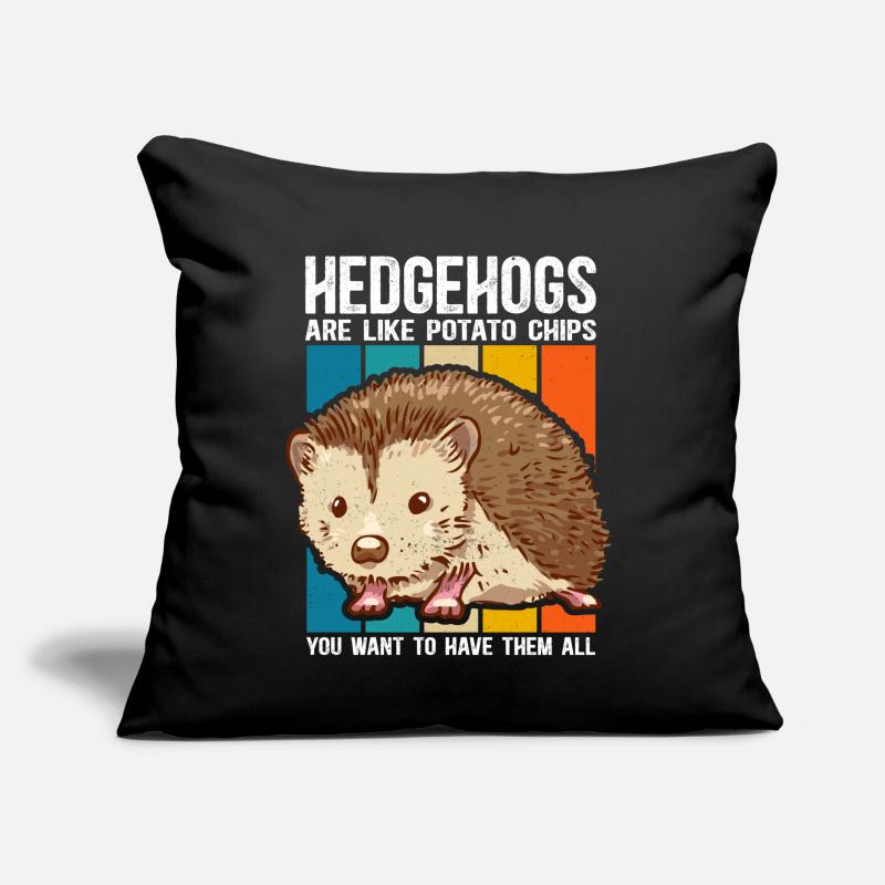 Hérisson Amant de hérisson | cadeau drôle de hérisson Coussin et housse de 45 x 45 cm
