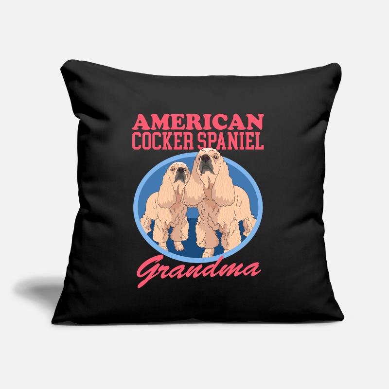 American Cocker Spaniel Granny Dog Gift Sofa pillow with filling 45cm x 45cm