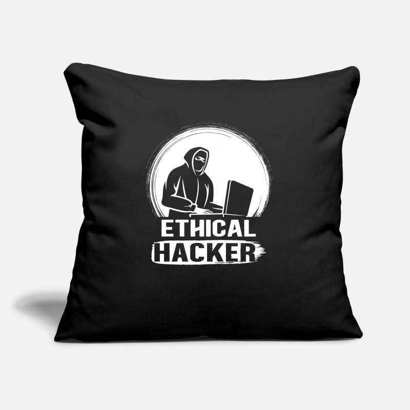 Cyber Security Hacker and Ethical Hacking Sofakissen mit Füllung 45 x 45 cm