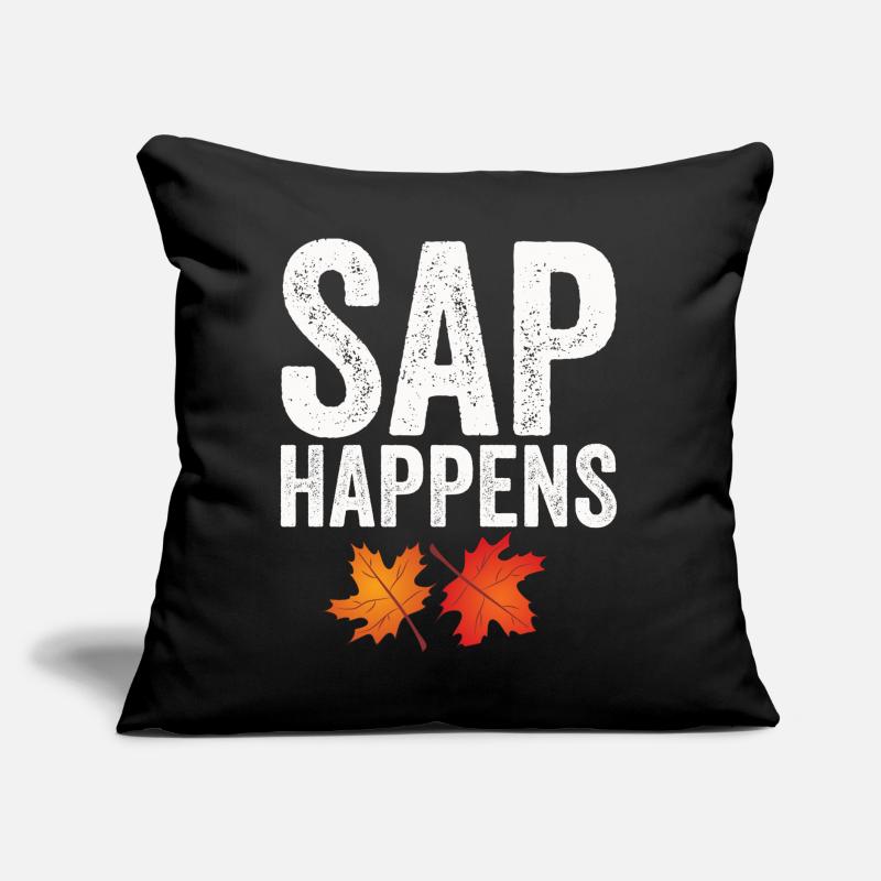 Maple Syrup Tree Tapping Funny Autumn Sofa pillow with filling 45cm x 45cm