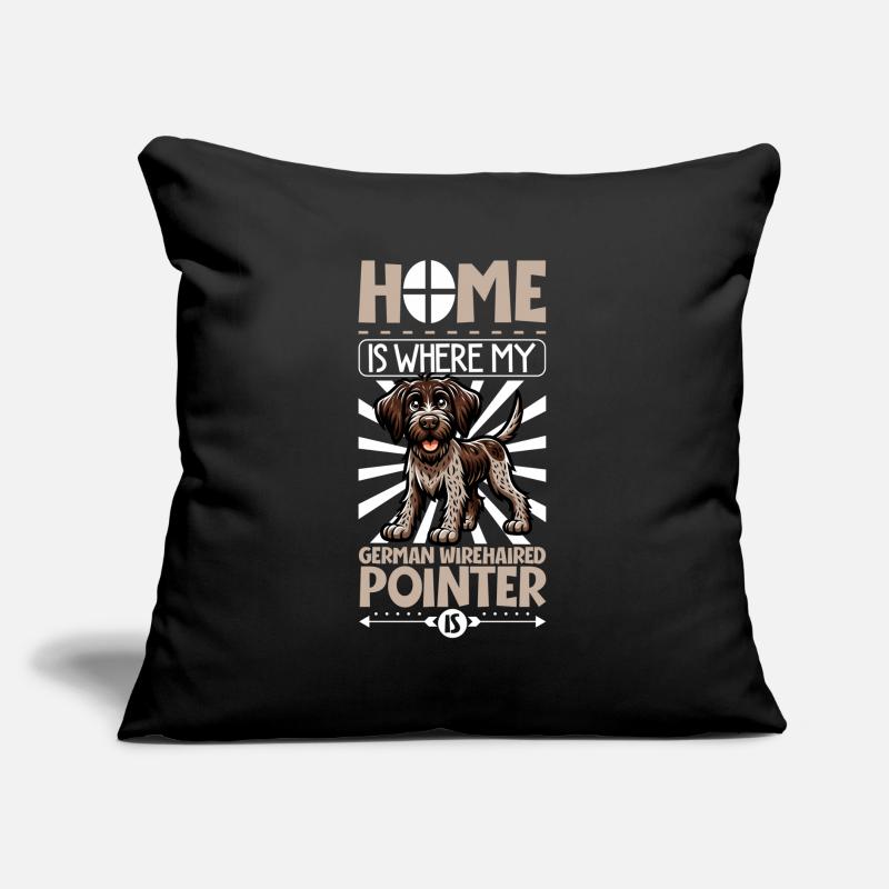 Home - German Wirehaired Pointer Sofa pillow with filling 45cm x 45cm