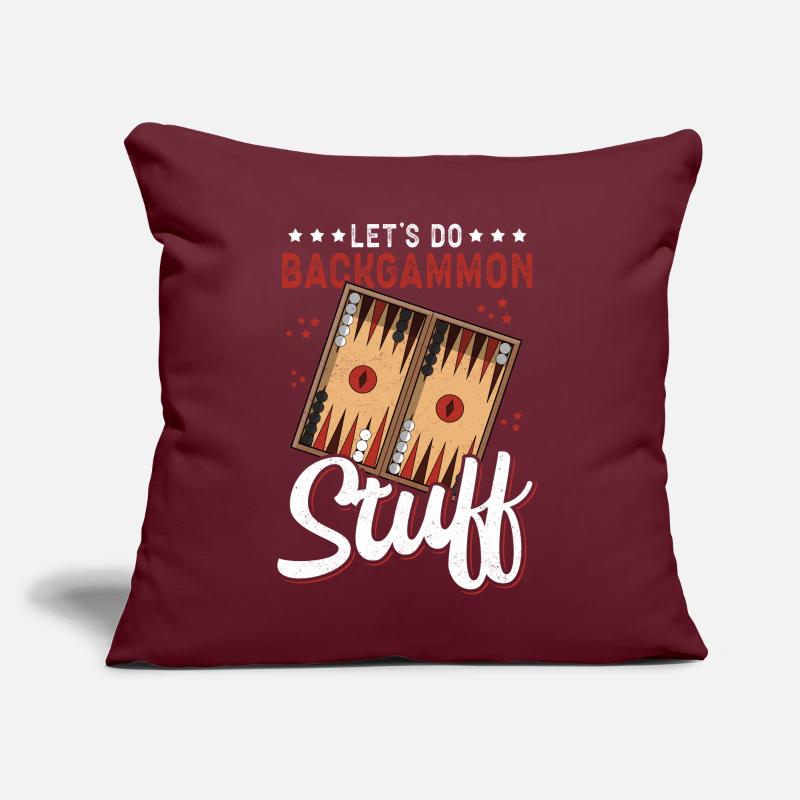 Backgammon Board Game | Backgammon Game Gift Sofa pillow with filling 45cm x 45cm