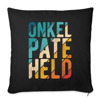Onkel Pate Held - Sofakissen mit Füllung 45 x 45 cm - Schwarz - Vorne