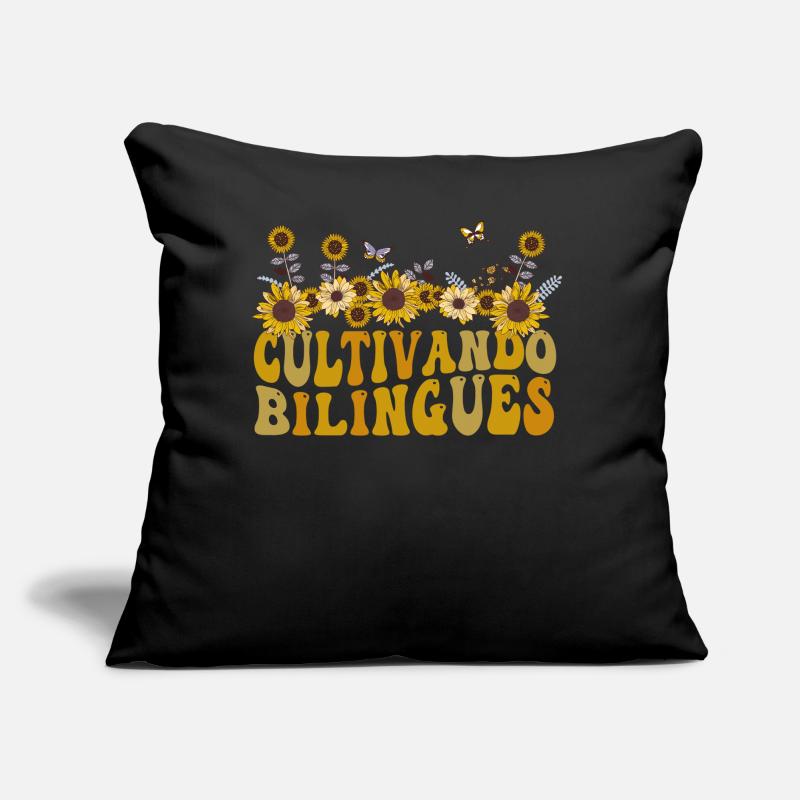 Cultivando Bilingües Spanischlehrerin Sofakissen mit Füllung 45 x 45 cm