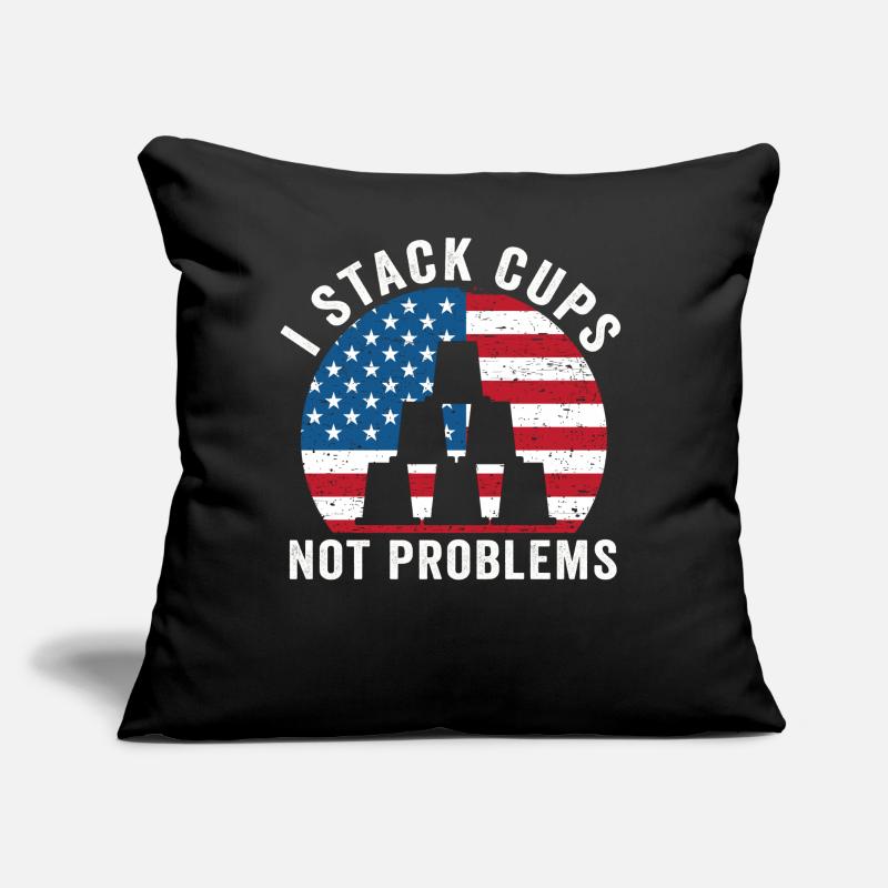 Sport Stacking Stacks Stacked Speed Cup Sofa pillow with filling 45cm x 45cm