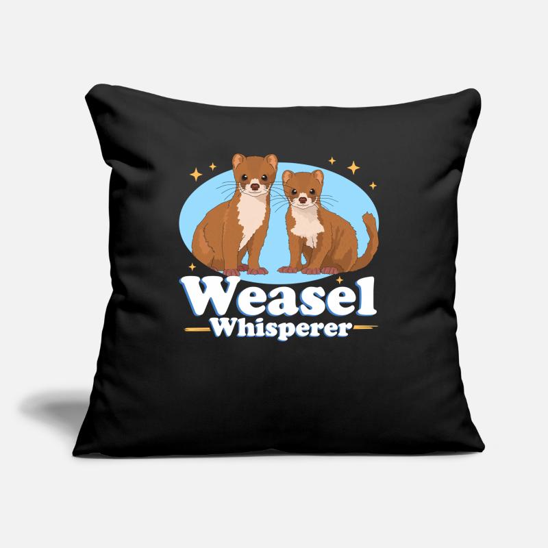 Weasel Mouse Weasel Dwarf Weasel Gift Sofa pillow with filling 45cm x 45cm