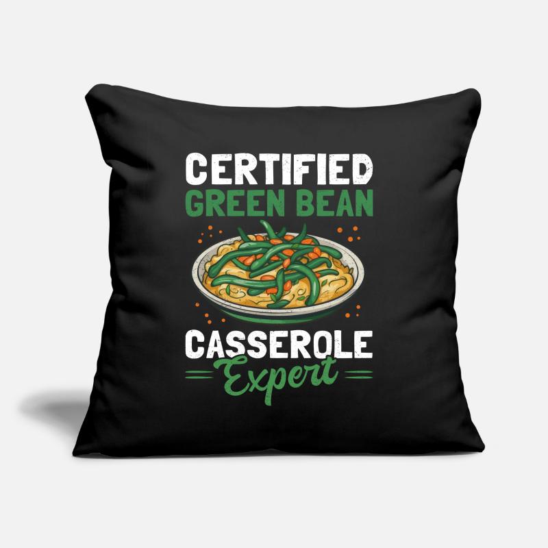 Casserole de haricots verts Casserole de haricots cadeau Coussin et housse de 45 x 45 cm