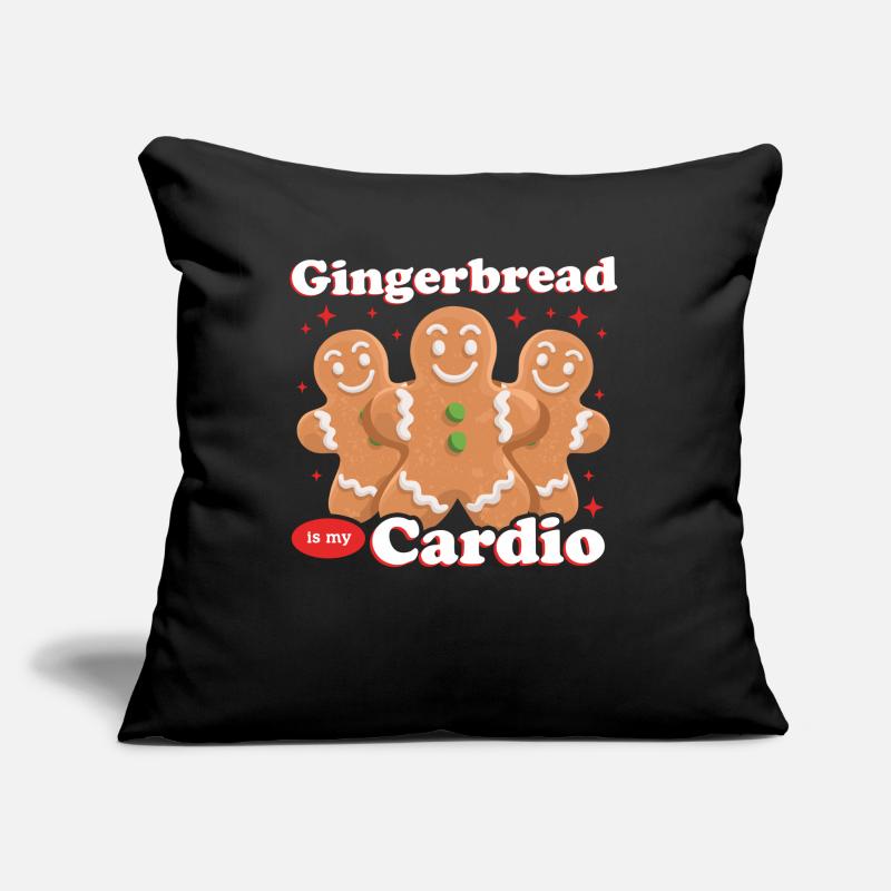 Gingerbread Gingerbread Man Gingerbread Men Gift Sofa pillow with filling 45cm x 45cm