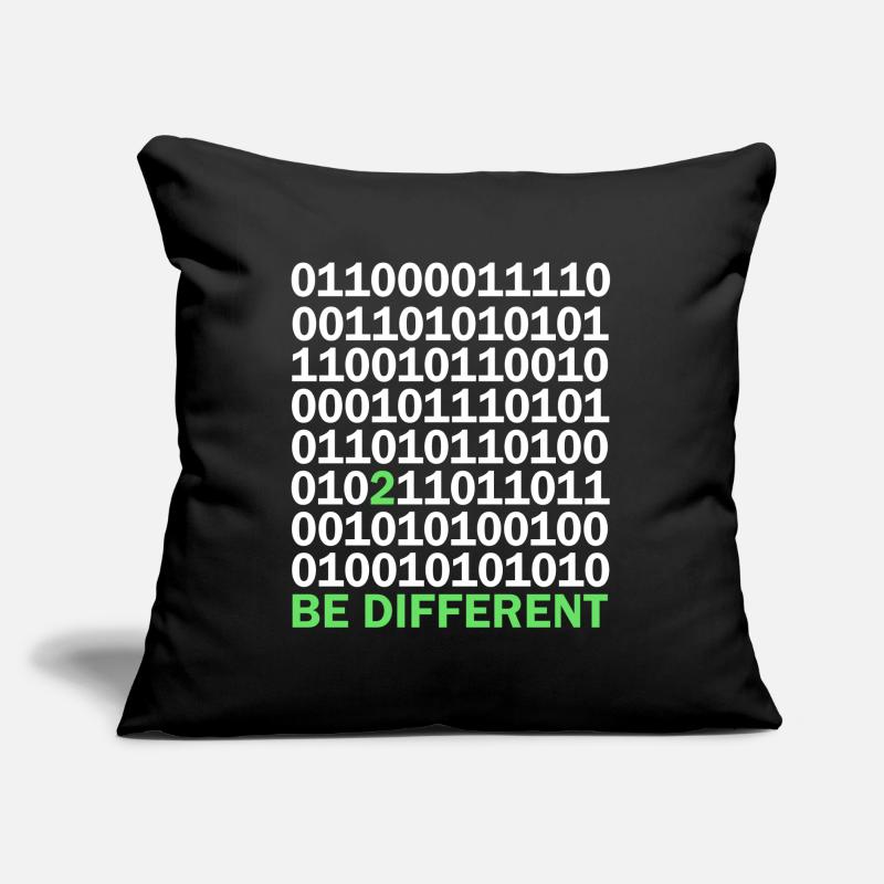 Binary Code Be Different Sofa pillow with filling 45cm x 45cm