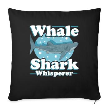 Whale Shark Whale Sharks | cool whale sharks gift - Sofa pillow with filling 45cm x 45cm - black - Front