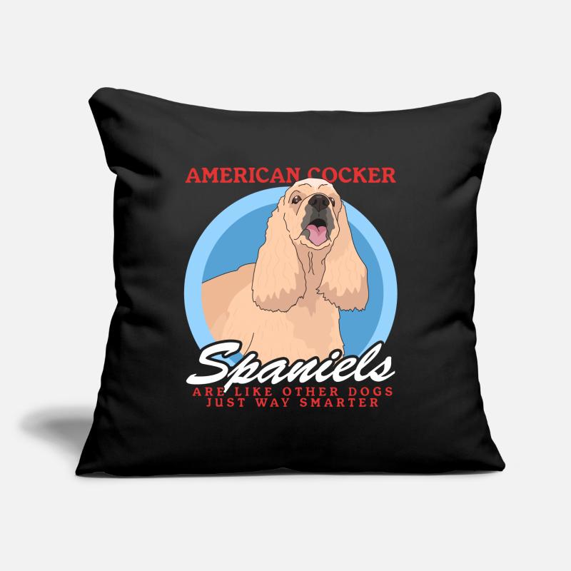 Cadeau Cocker Spaniel Américain Coussin et housse de 45 x 45 cm