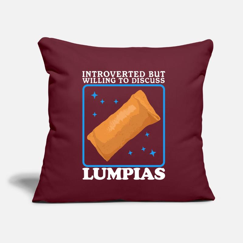 Lumpia Spring Rolls Loempia Gift Sofa pillow with filling 45cm x 45cm