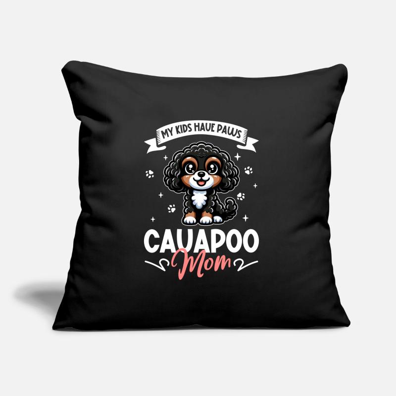 Maman Cavapoo Coussin et housse de 45 x 45 cm