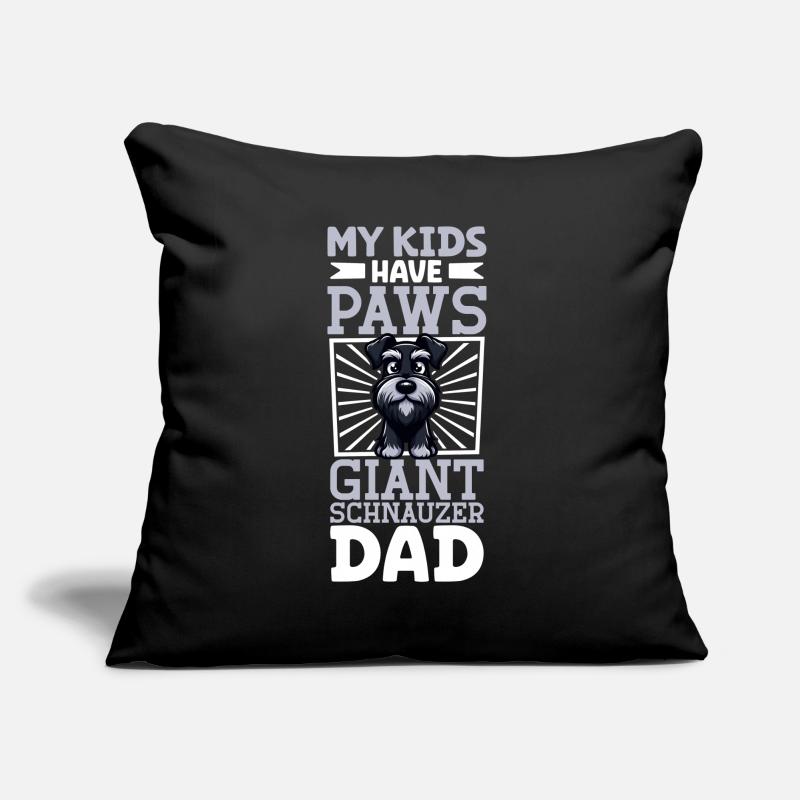 Papa Schnauzer géant Coussin et housse de 45 x 45 cm