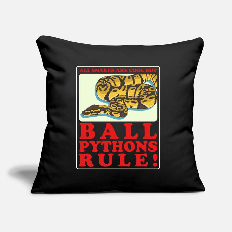 Roi Python Python Serpent Cadeau Coussin et housse de 45 x 45 cm