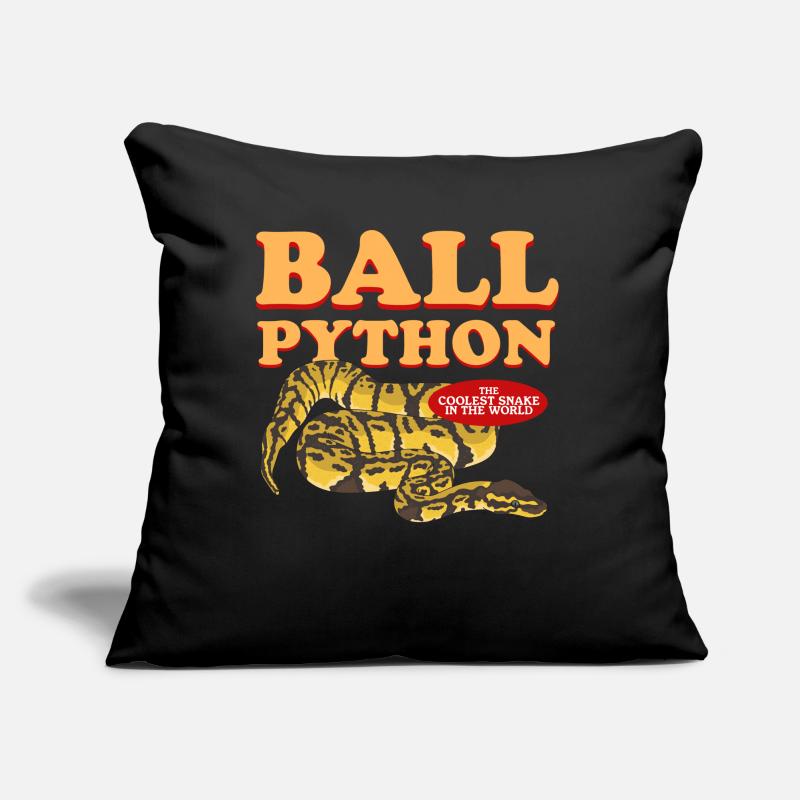 Roi Python Python Serpents Cadeau Coussin et housse de 45 x 45 cm