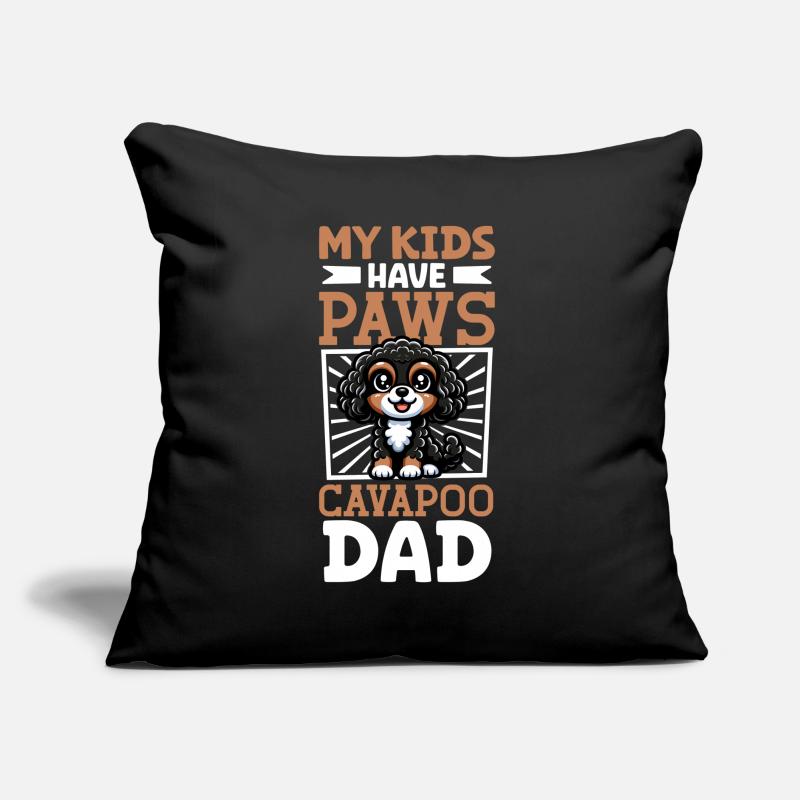 Cavapoo Papa Sofakissen mit Füllung 45 x 45 cm