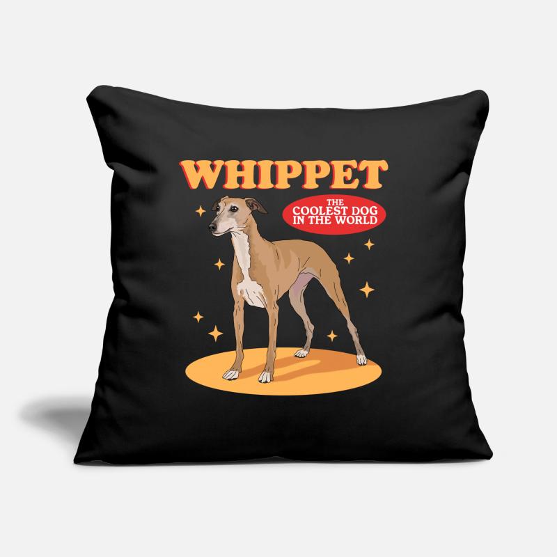 Whippet Kleiner Englischer Windhund Geschenke Sofakissen mit Füllung 45 x 45 cm