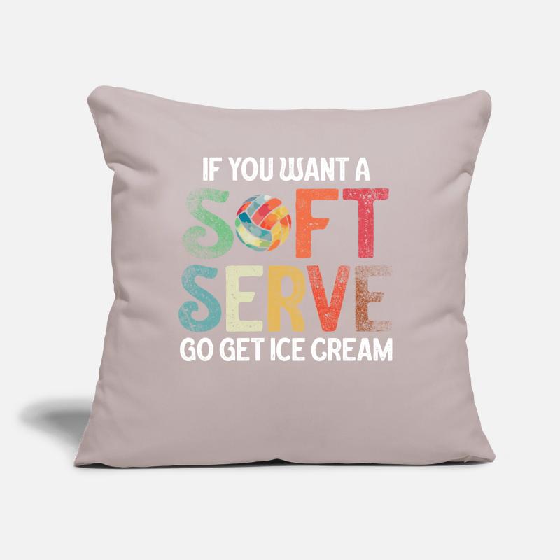 Wenn Sie ein Softeis wollen, holen Sie sich Eis Sofakissen mit Füllung 45 x 45 cm