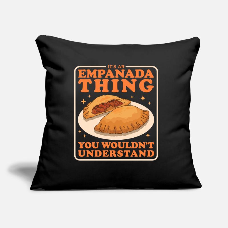 Empanadas Dumpling Empanada Cadeaux Coussin et housse de 45 x 45 cm
