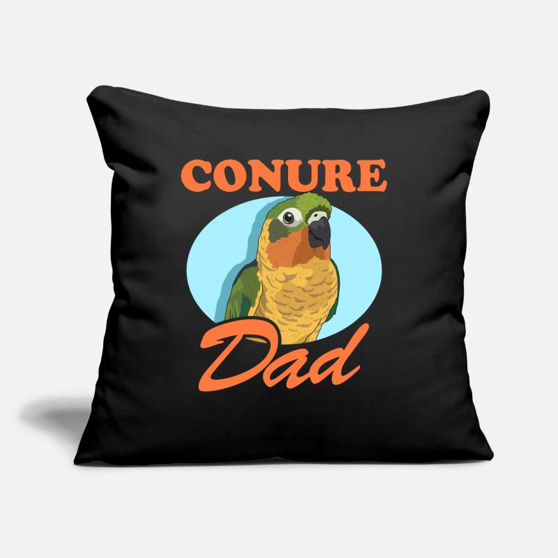 Conure Dad Papageien Conures Geschenk Sofakissen mit Füllung 45 x 45 cm