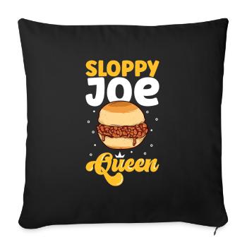 Sloppy Joe Queen - Sofakissen mit Füllung 45 x 45 cm - Schwarz - Vorne