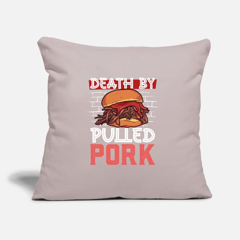 Death by Pulled Pork Sandwich Sofa pillow with filling 45cm x 45cm
