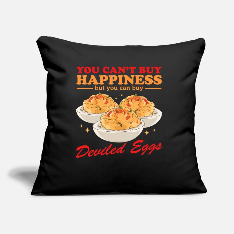 Gefüllte Eier Russian Deviled Eggs Geschenke Sofakissen mit Füllung 45 x 45 cm