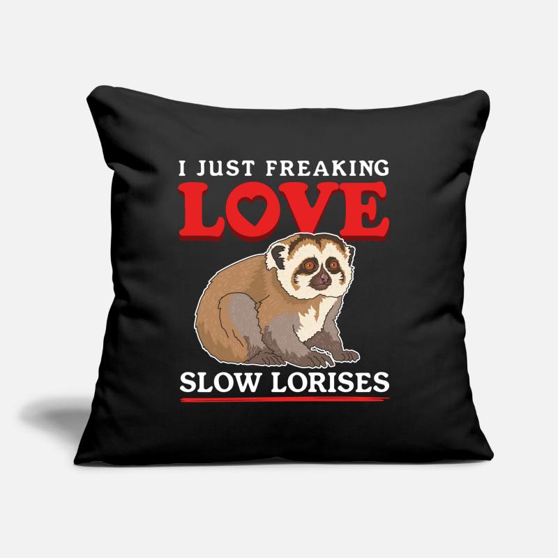 Plumploris süße Slow Lorises Geschenke Sofakissen mit Füllung 45 x 45 cm