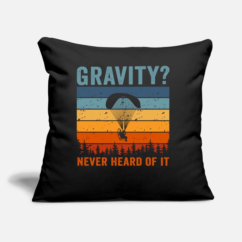 Hilarious Paramotor Gravity Meme Sofa pillow with filling 45cm x 45cm