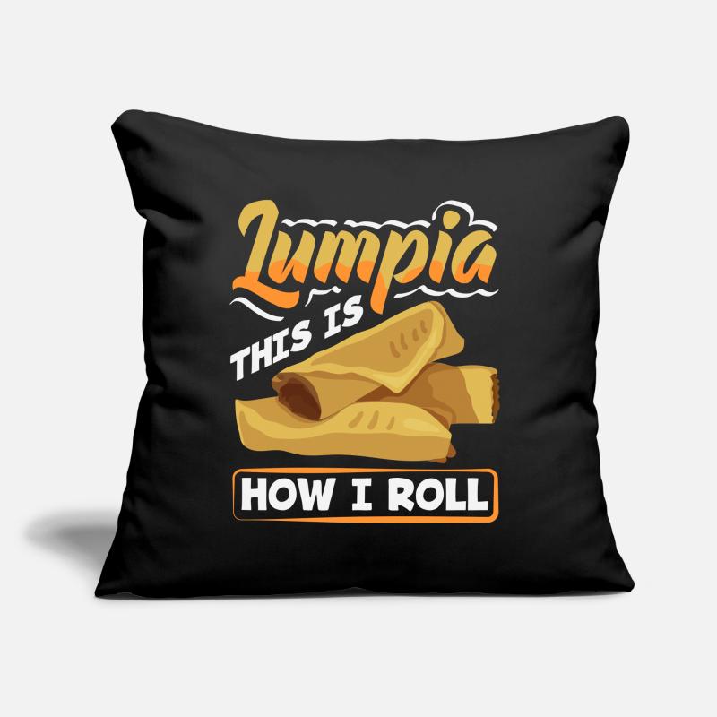 Lumpia This Is How I Roll - Spring Rolls Lumpia Sofa pillow with filling 45cm x 45cm