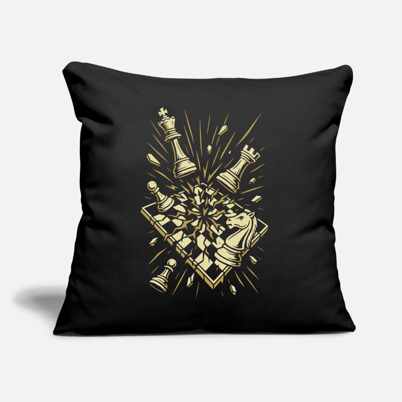 Chess Explosion Masterpiece Sofakissen mit Füllung 45 x 45 cm