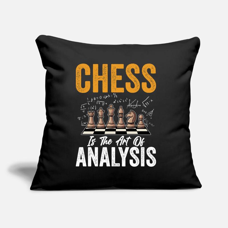 Chess Brain Teaser Board Game Chess Master Sofa pillow with filling 45cm x 45cm