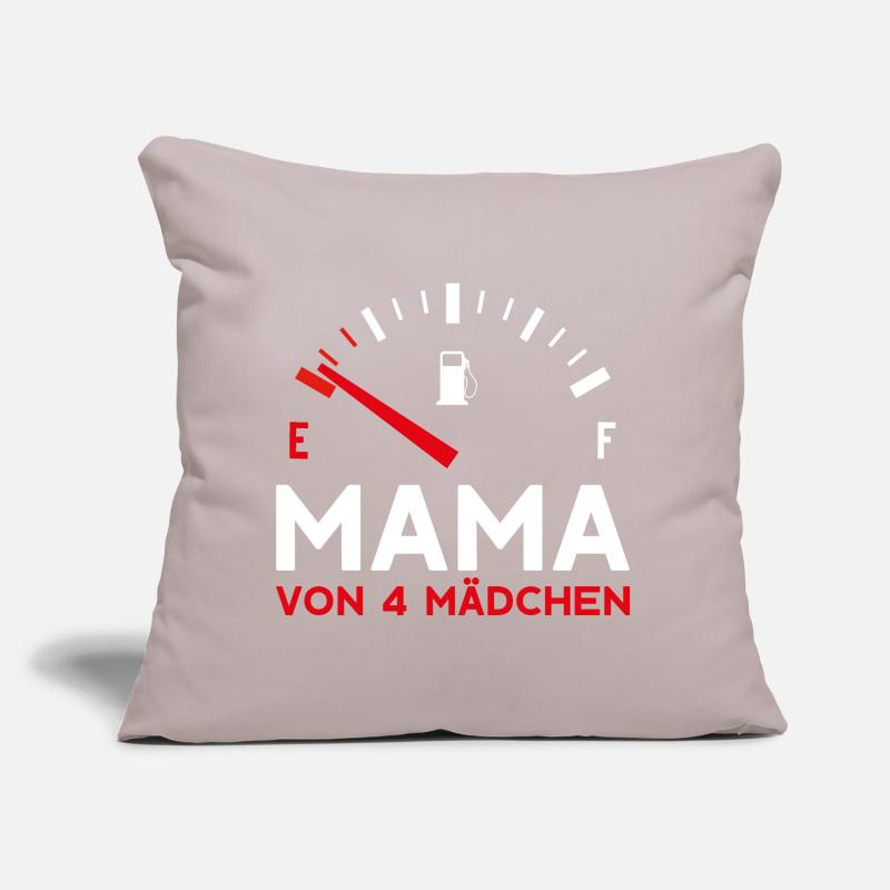 MAMA 4 MÄDCHEN VIER TÖCHTER MUTTERTAG Sofakissen mit Füllung 45 x 45 cm