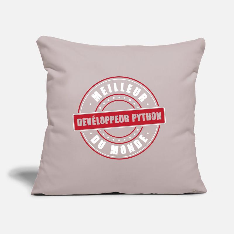 Meilleur développeur python profession métier PC Coussin et housse de 45 x 45 cm