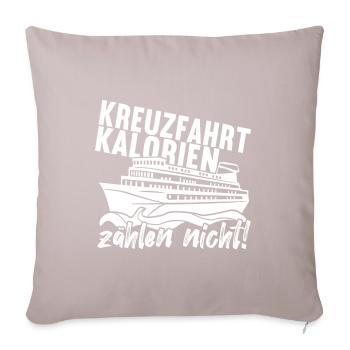Kreuzfahrt Kreuzfahrtschiff - Sofakissen mit Füllung 45 x 45 cm - helles Taupe - Vorne