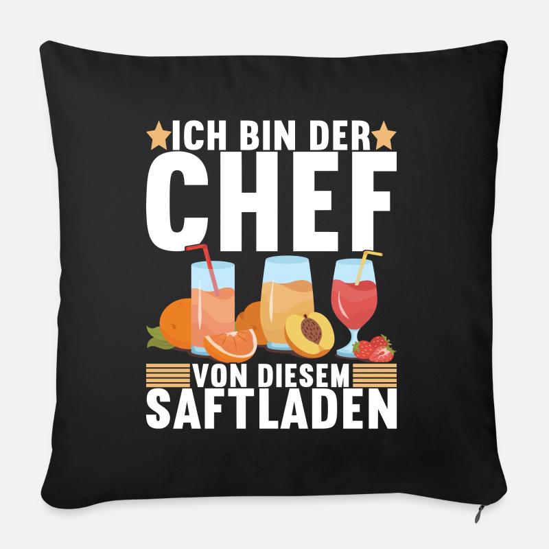 Abteilungsleiter Chef - Sofakissen mit Füllung 45 x 45 cm - Schwarz
