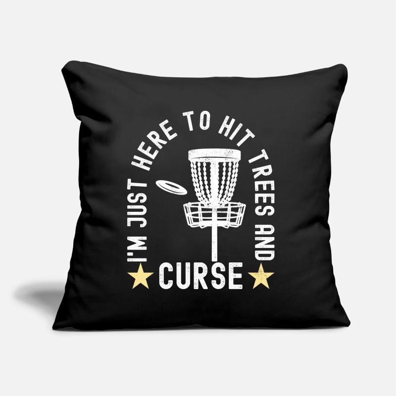 Disc Golf Disc Golfeur Coussin et housse de 45 x 45 cm